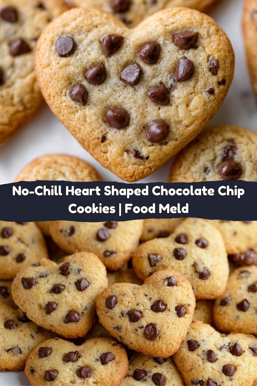 Heart Shaped Chocolate Chip Cookies