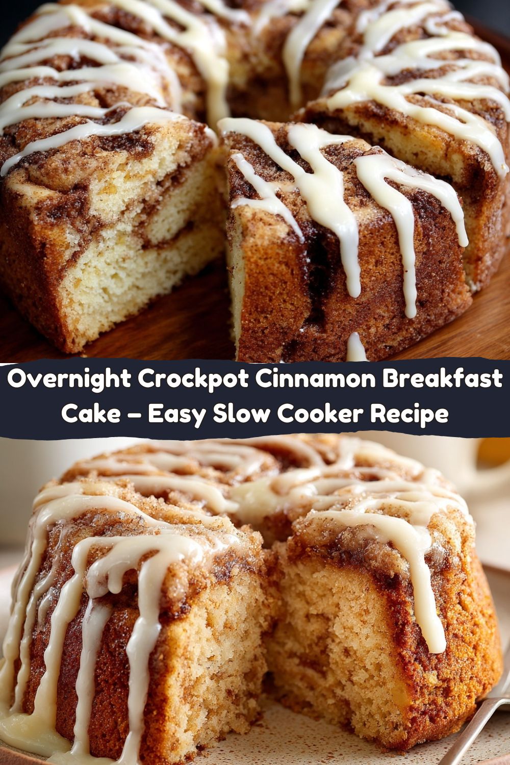 Overnight Crockpot Breakfast Cake