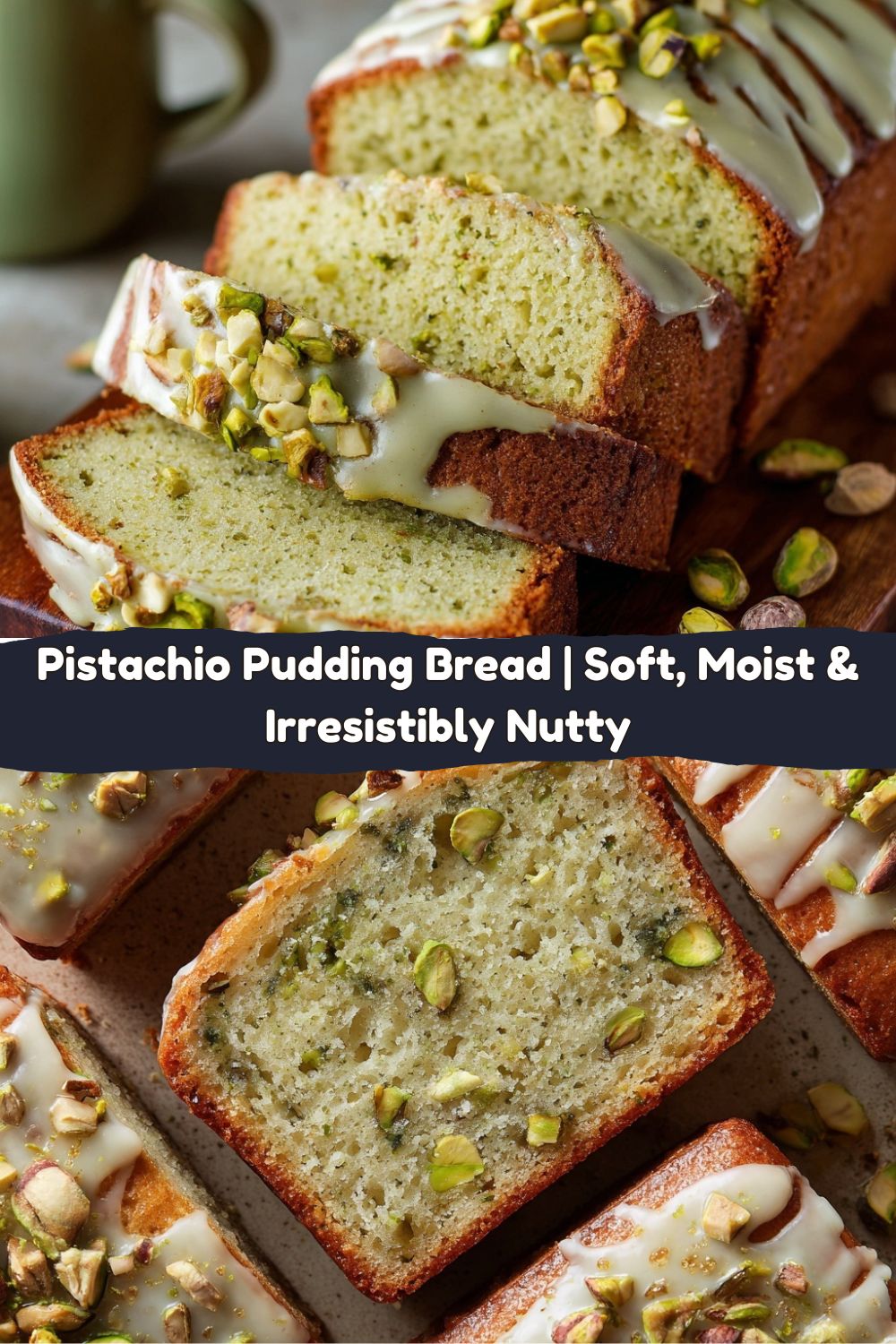 Pistachio Pudding Bread