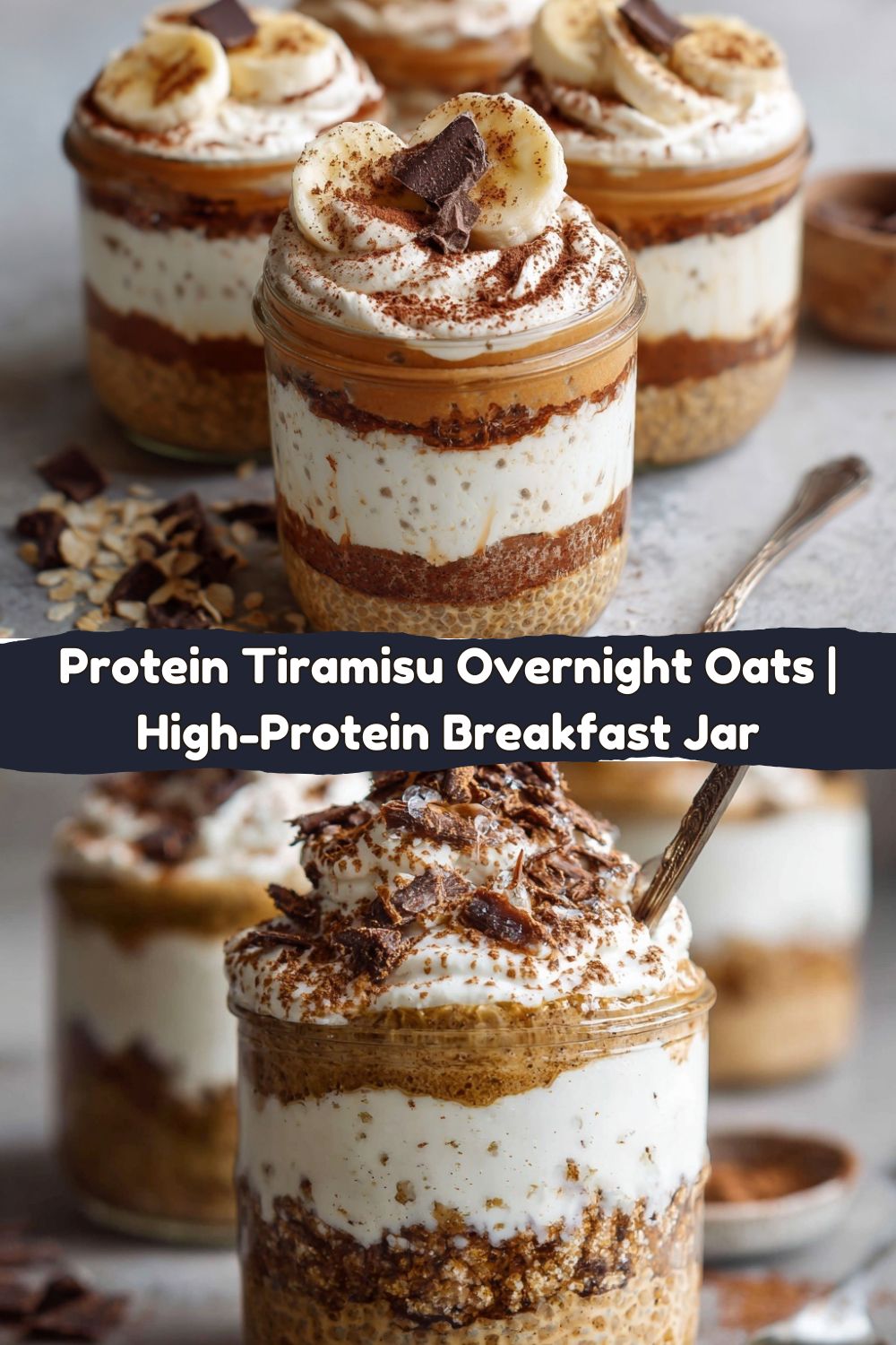Protein Tiramisu Overnight Oats Jars