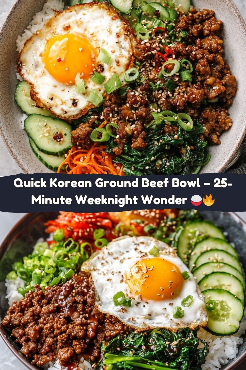 Quick Korean Ground Beef Bowl