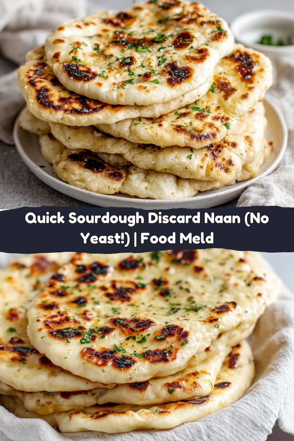 Quick & Fluffy Sourdough Discard Naan