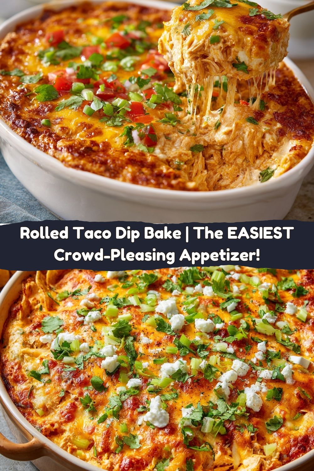 Rolled Taco Dip Bake