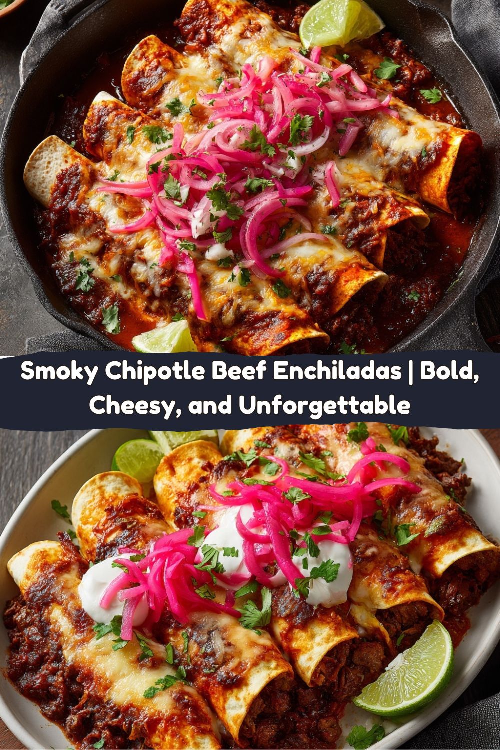 Smoky Chipotle Beef Enchiladas