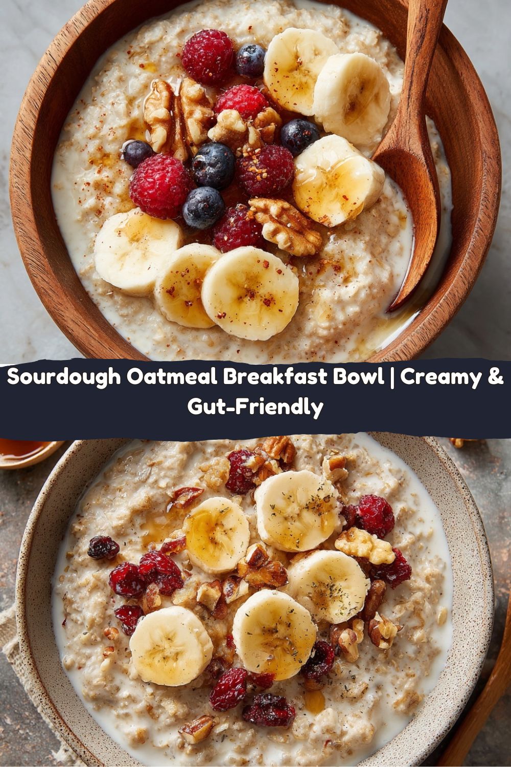 Sourdough Oatmeal Breakfast Bowl