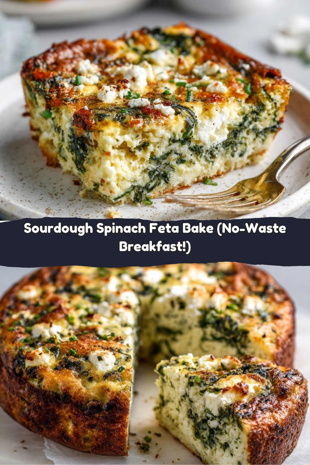 Sourdough Spinach & Feta Bake
