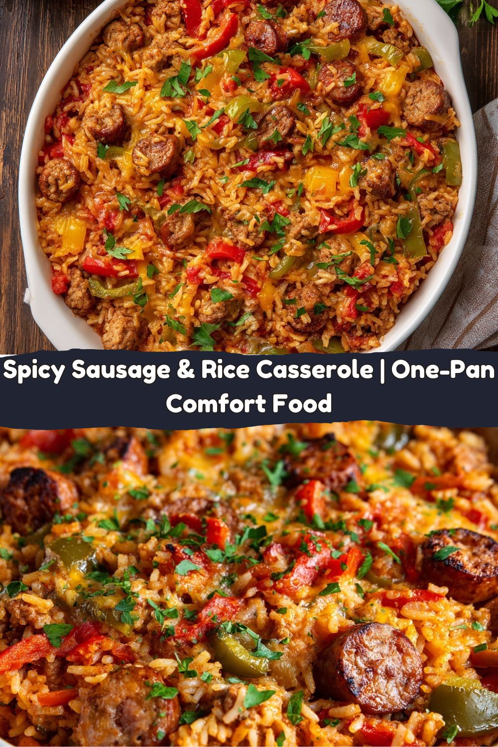 Spicy Sausage and Rice Casserole