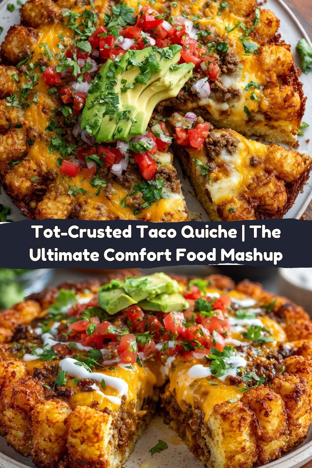 Loaded Tot-Crusted Taco Quiche
