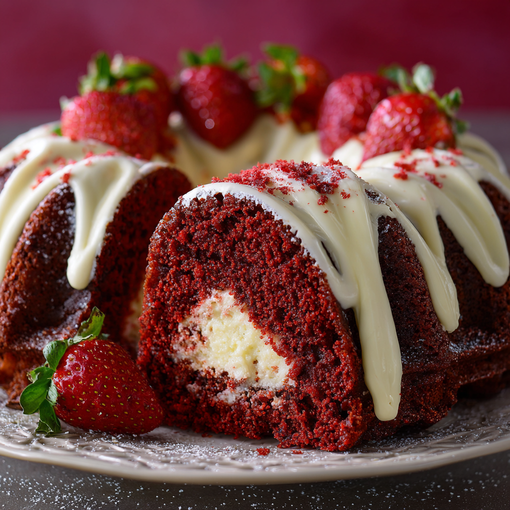 Red Velvet Cream Cheese Bundt Cake