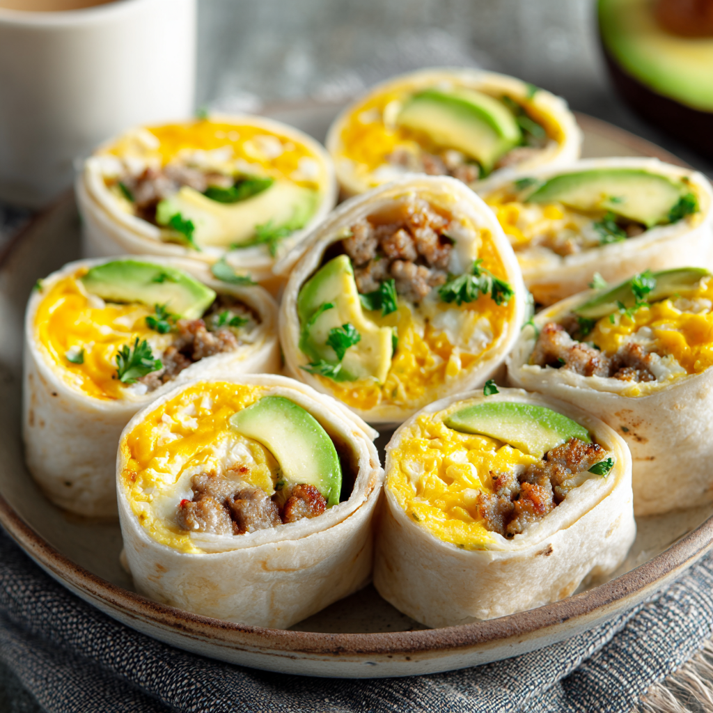 Breakfast Sushi Rolls