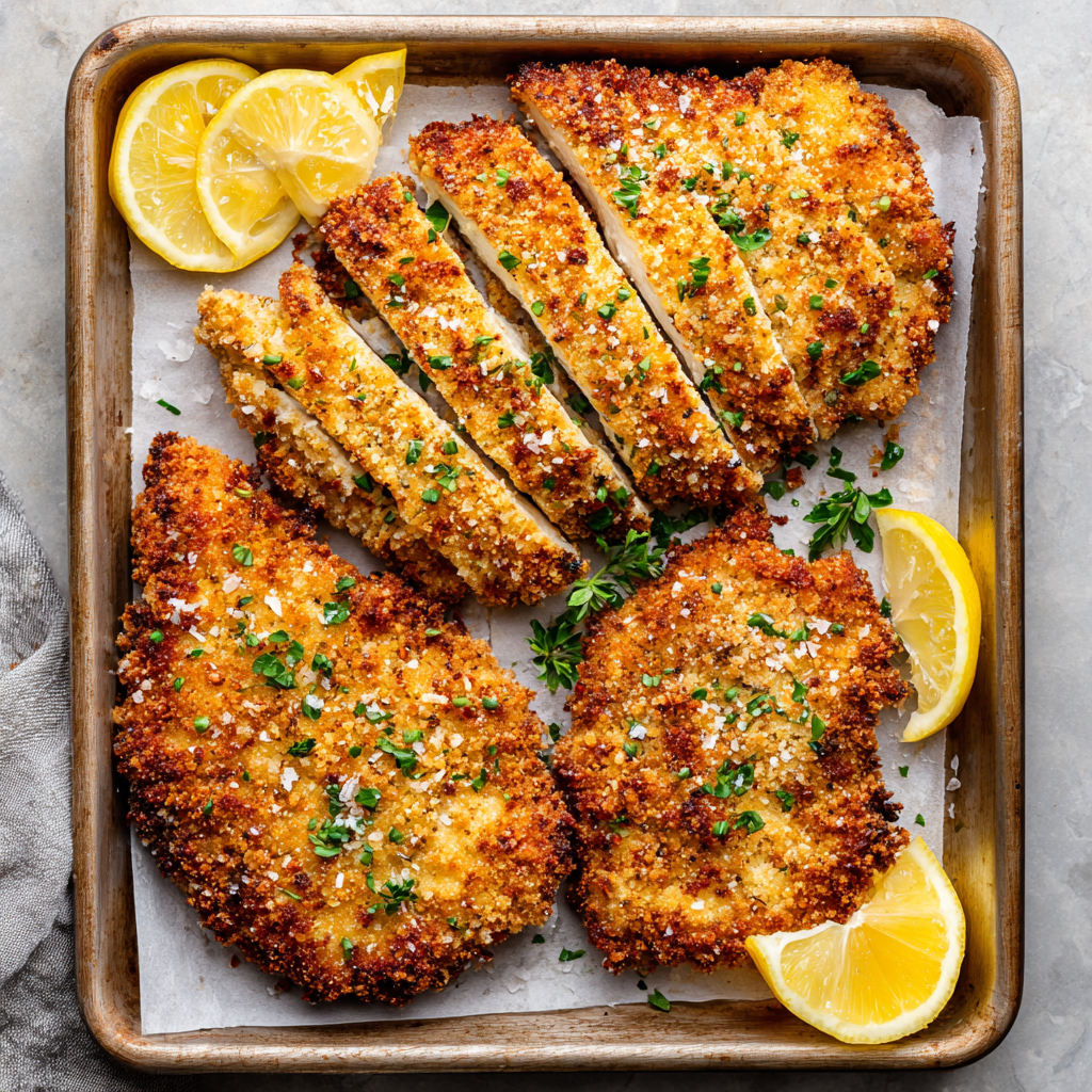 Breaded & Baked Chicken Cutlets