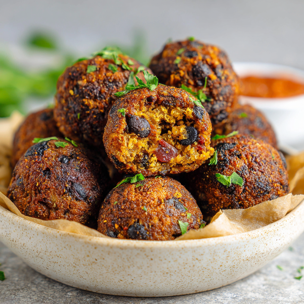High-Protein Vegan Meatballs