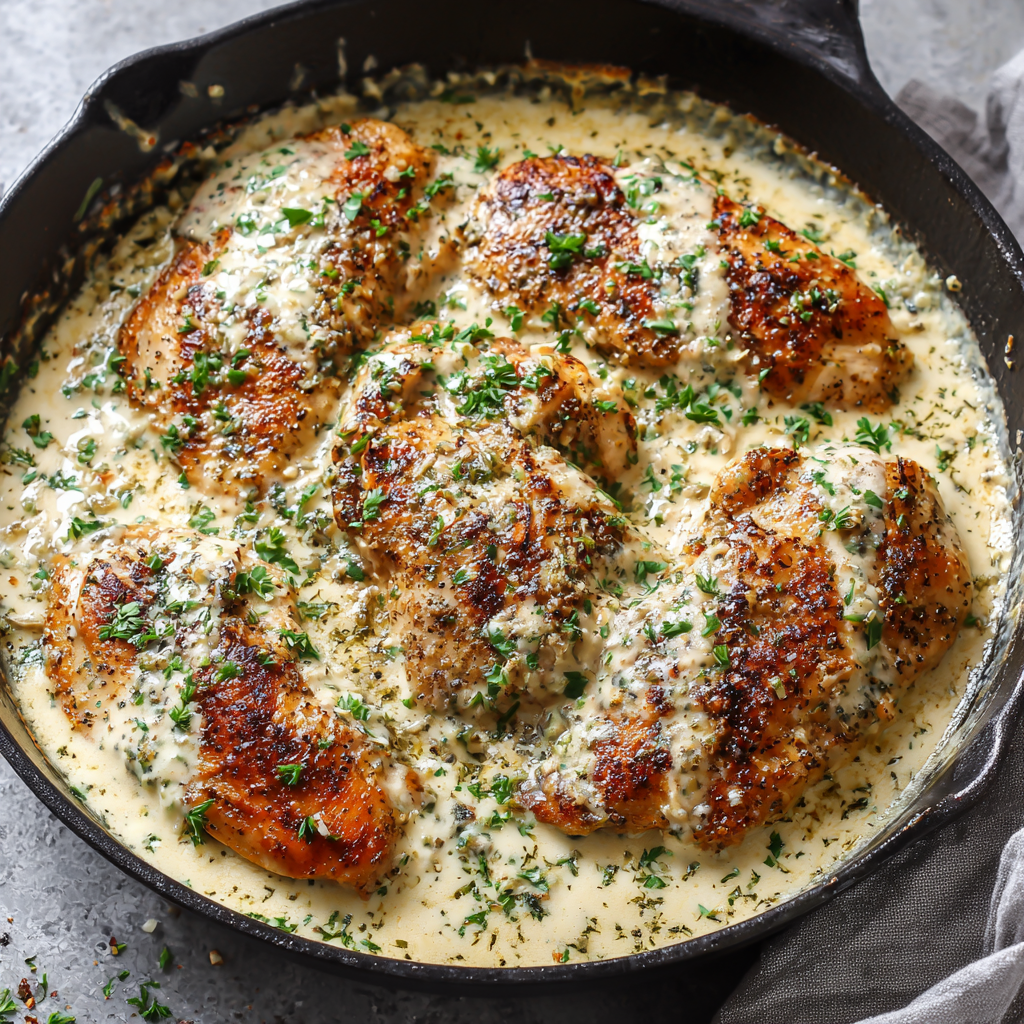 Low-Carb Creamy Skillet Chicken Breast