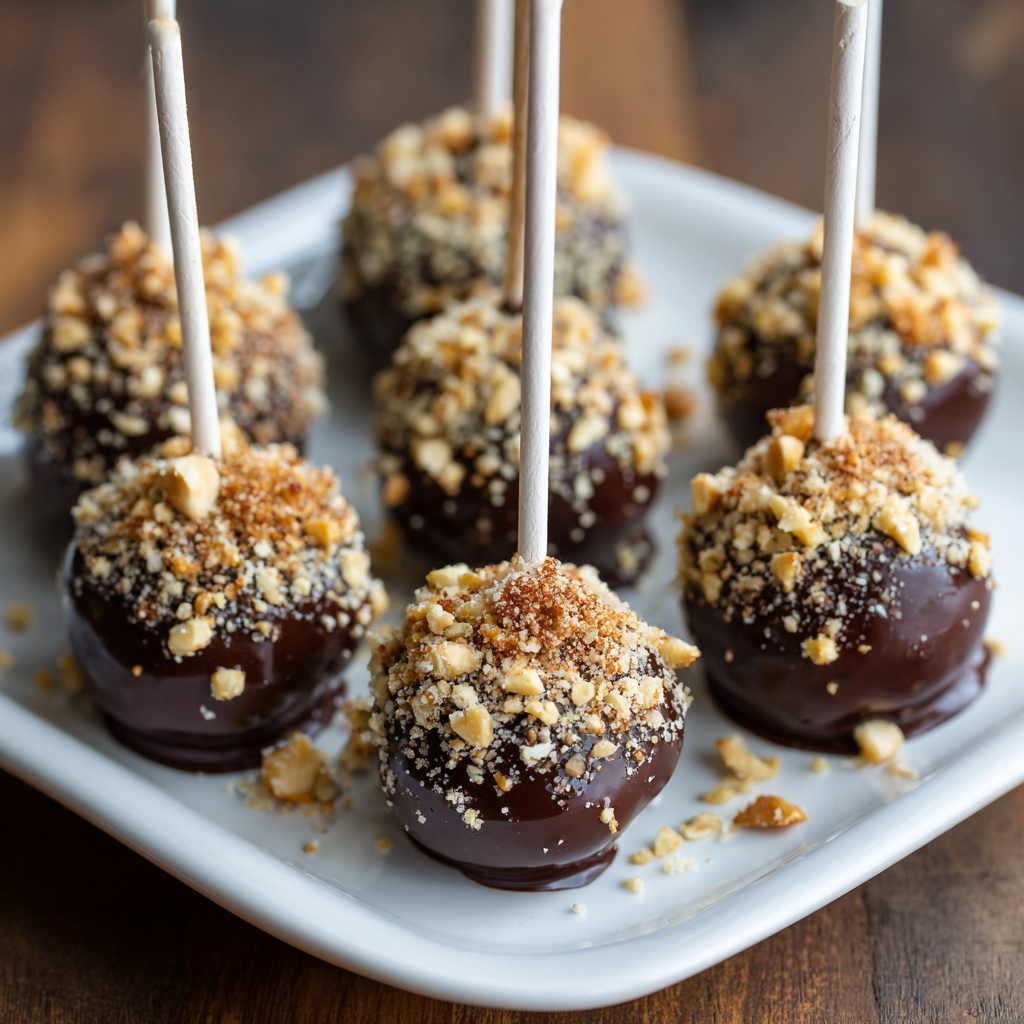Chocolate Hazelnut Truffle Pops
