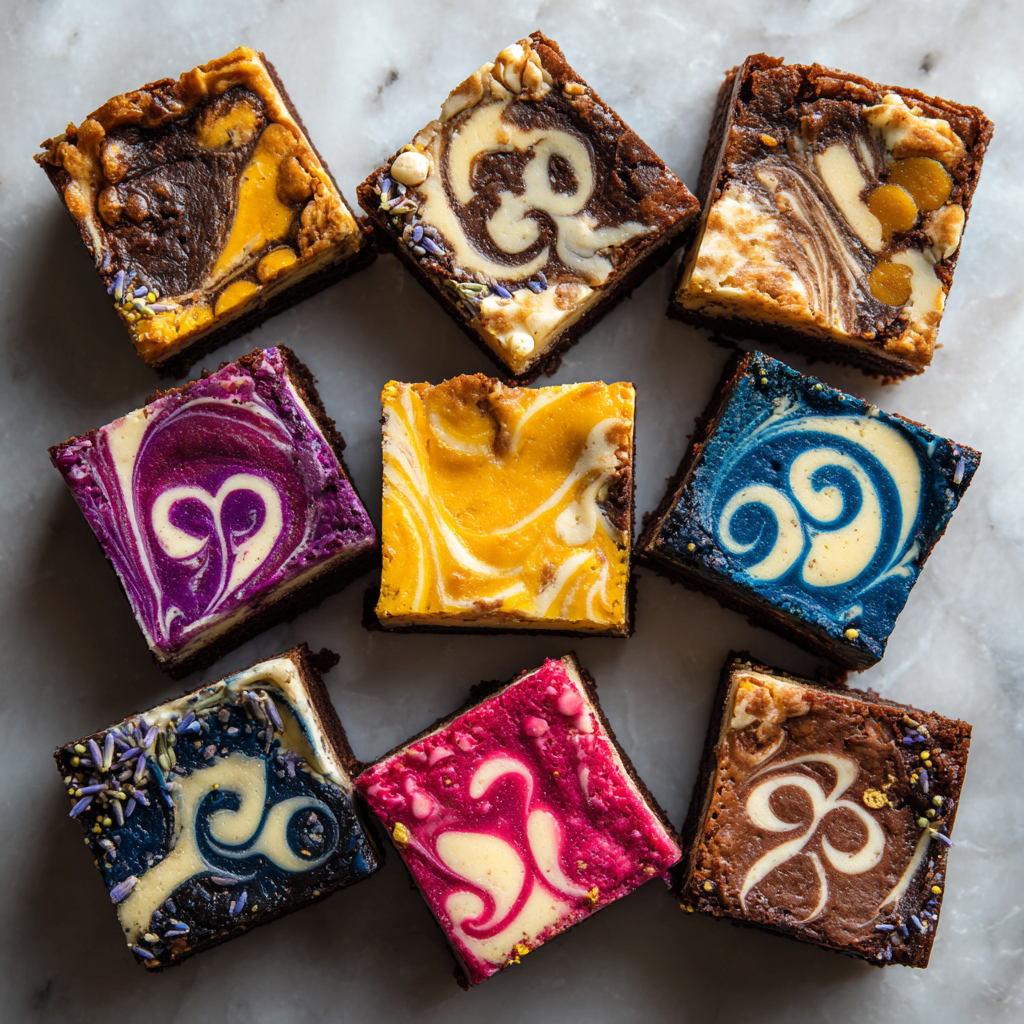 Zodiac Cheesecake Brownies