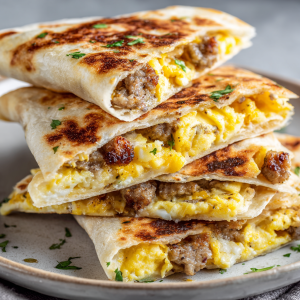 Portable Breakfast Quesadillas