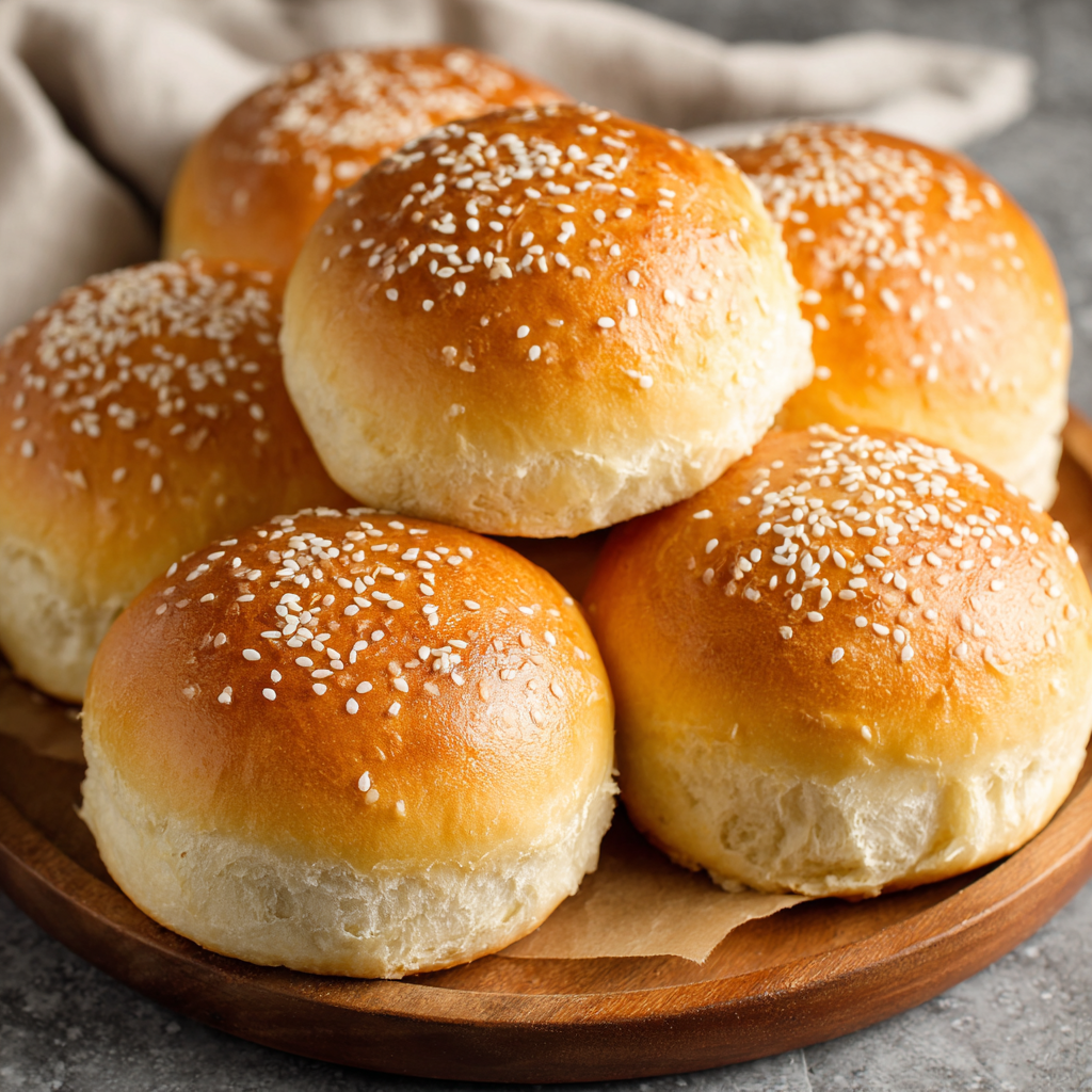 Soft & Fluffy Homemade Hamburger Buns