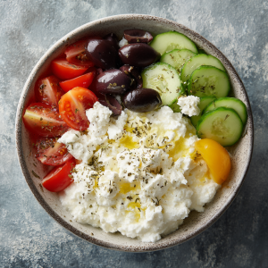 Mediterranean Cottage Cheese Bowl