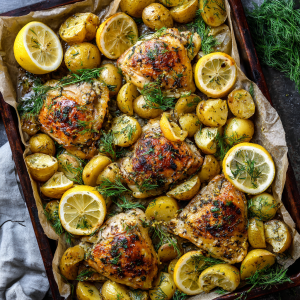 Greek Lemon Chicken & Potatoes