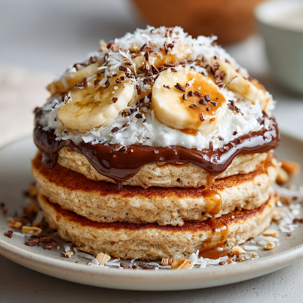 Fluffy Protein Pancakes with Banana