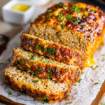 Garlic Parmesan Chicken Meatloaf
