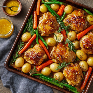 Honey-Mustard Sheet-Pan Chicken