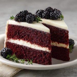 Blackberry Velvet Gothic Cake