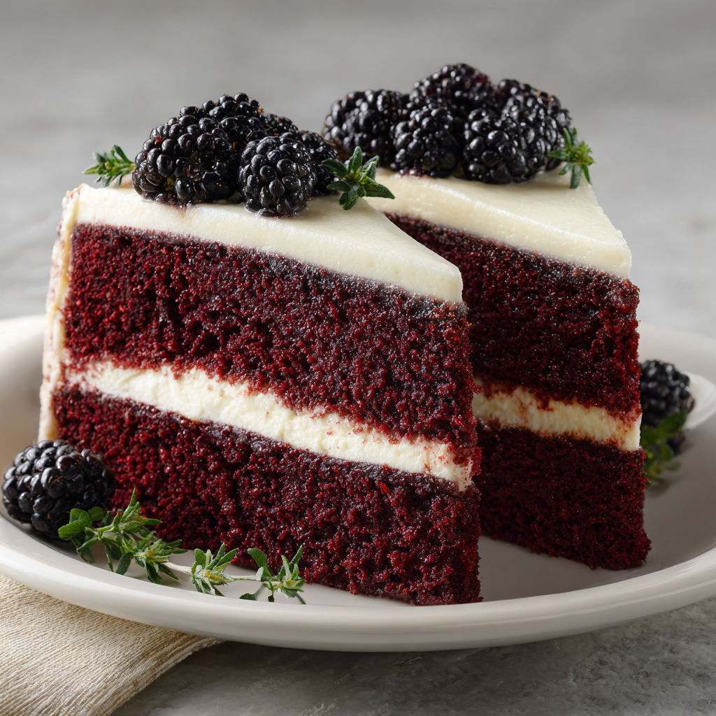 Blackberry Velvet Gothic Cake