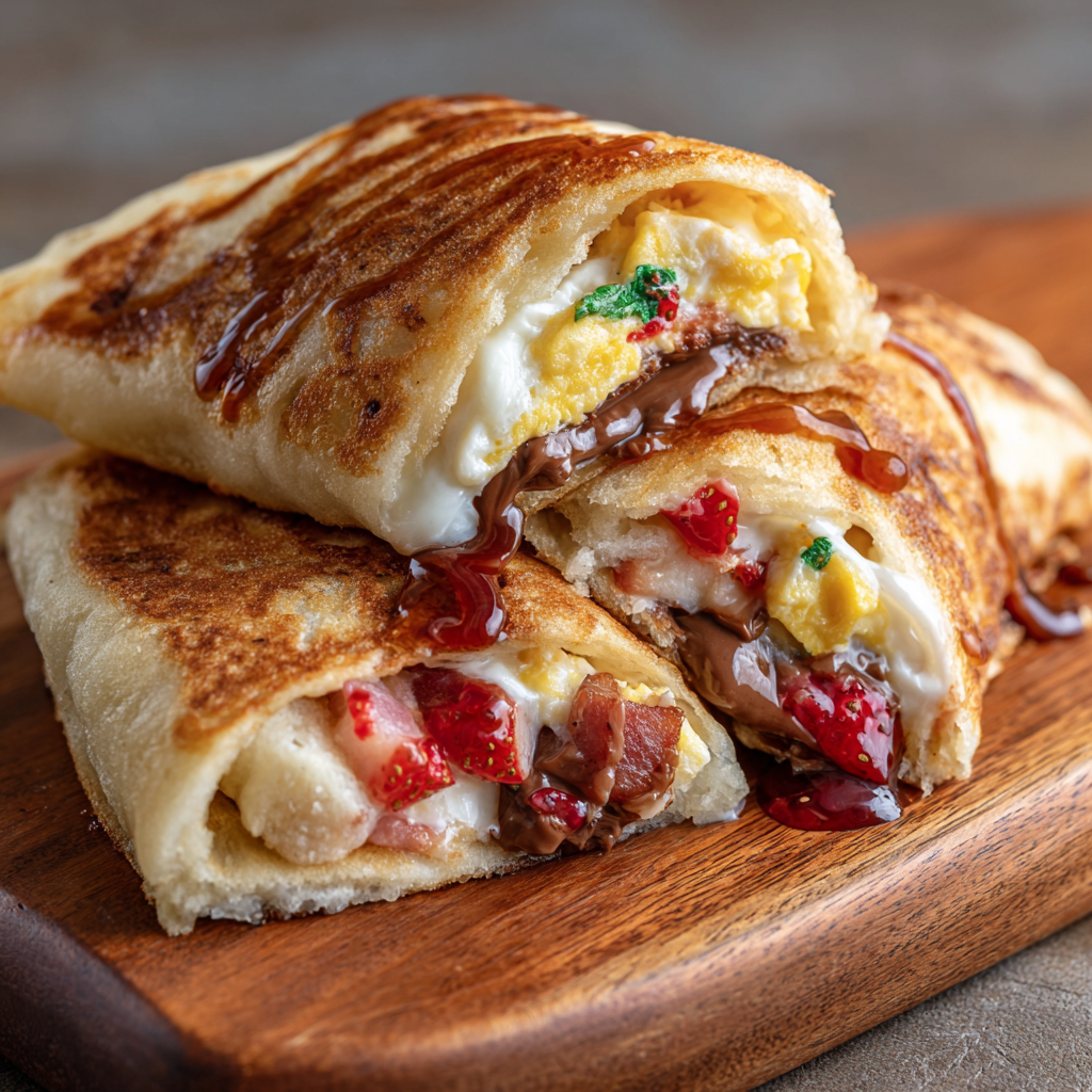 Stuffed Pancake Pockets