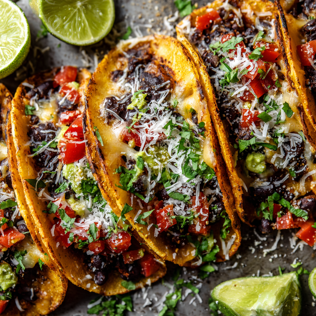 Crispy Black Bean Tacos