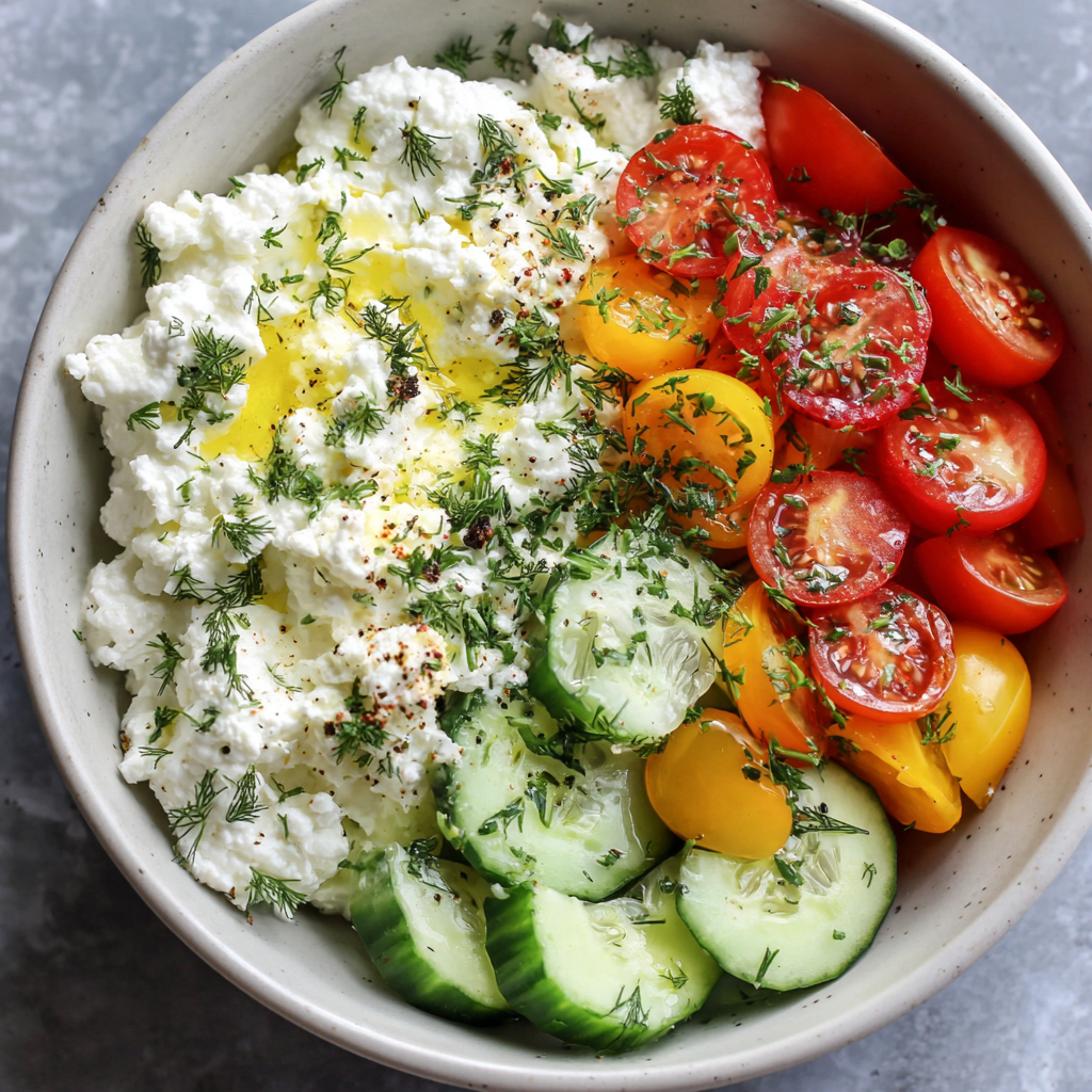 Cottage Cheese Salad Bowl