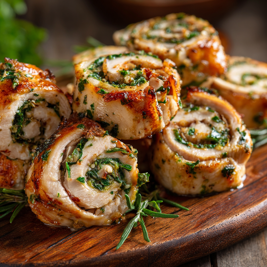 Chicken Breast Pinwheel Appetizers