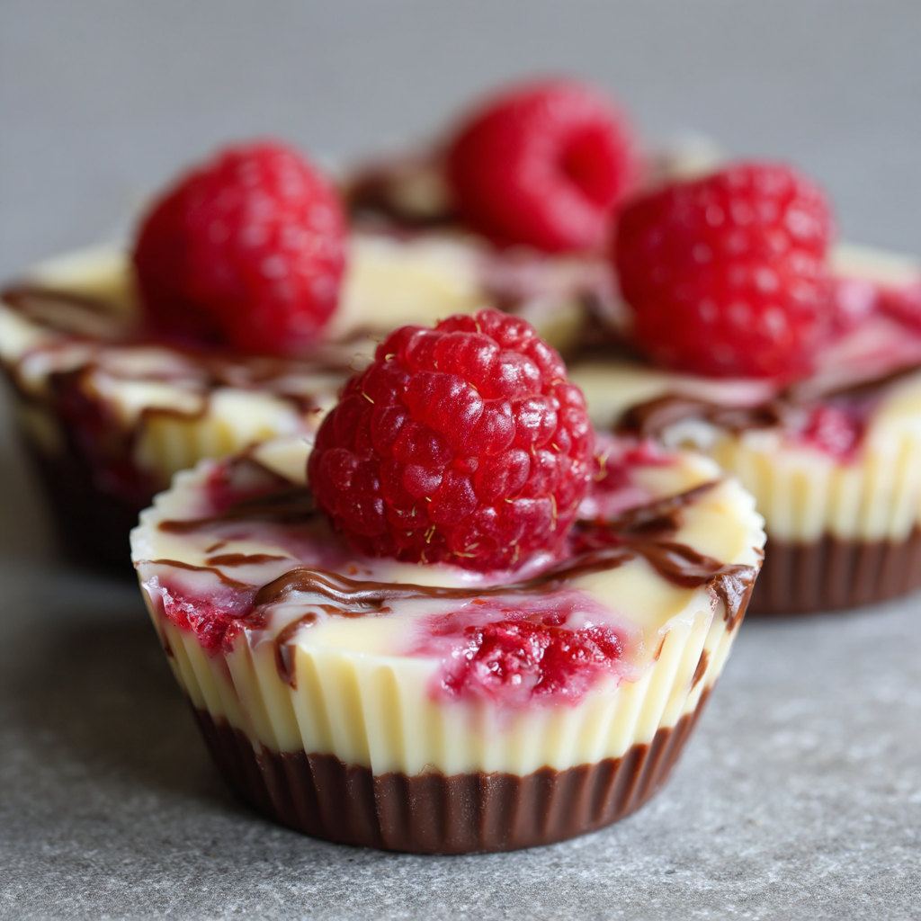 Raspberry White Chocolate Protein Cups