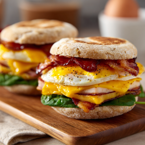 High-Protein Breakfast Sandwich Meal Prep Box