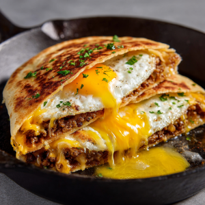 Breakfast Smash Tacos