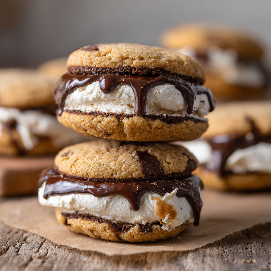 Cookie Sandwiches with Cream Filling