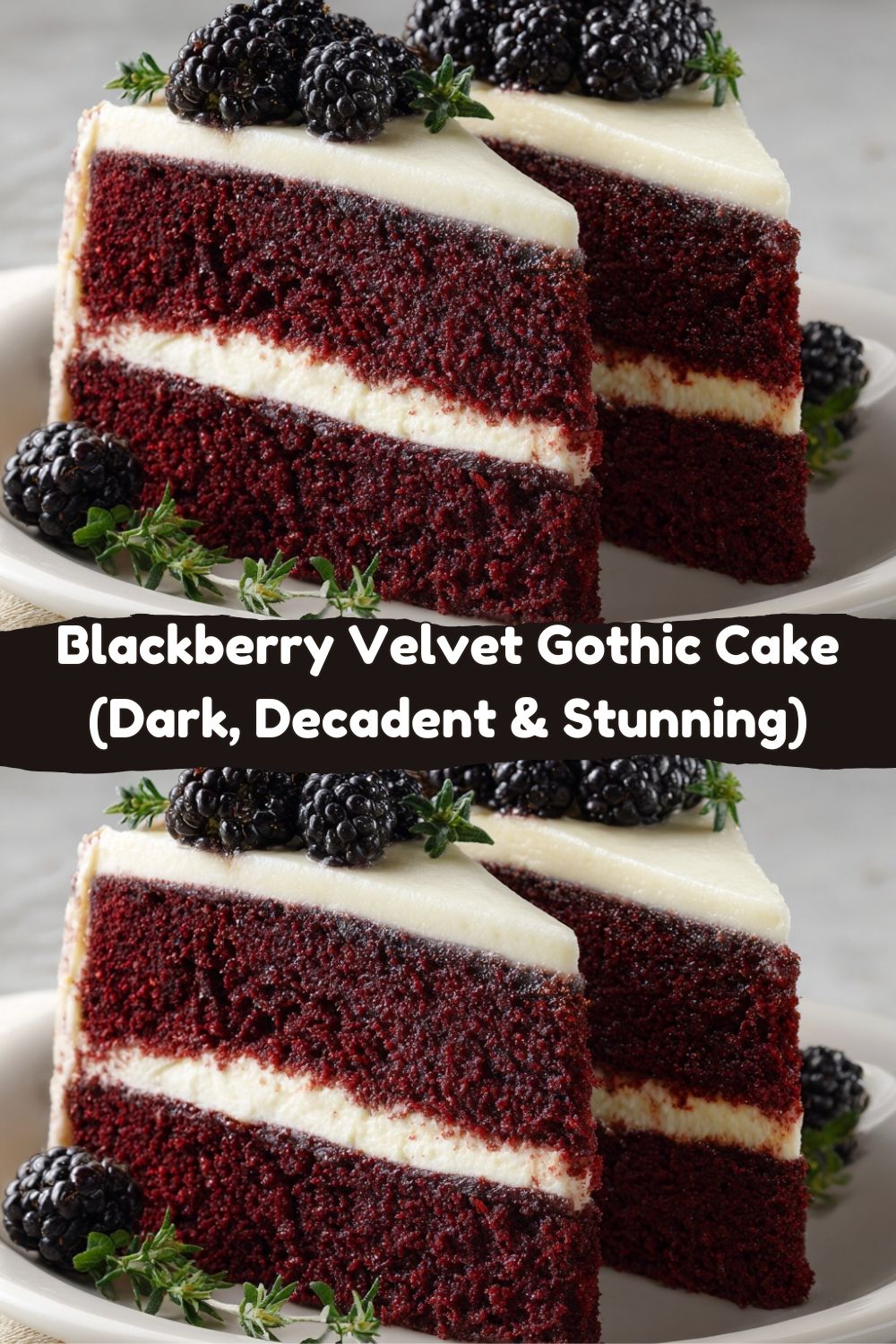 Blackberry Velvet Gothic Cake