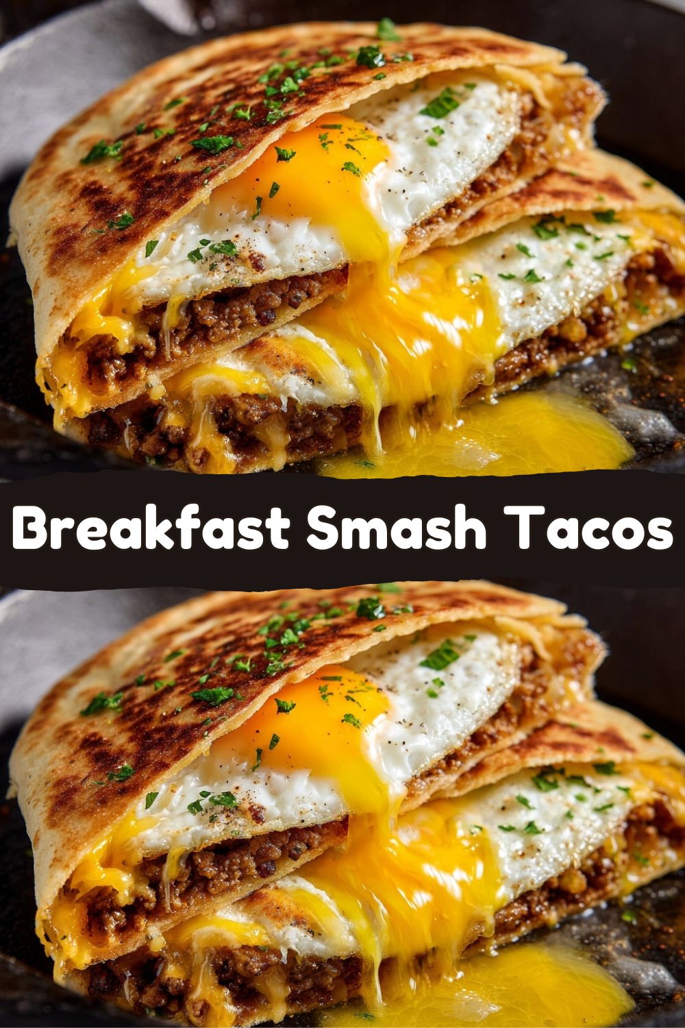 Breakfast Smash Tacos