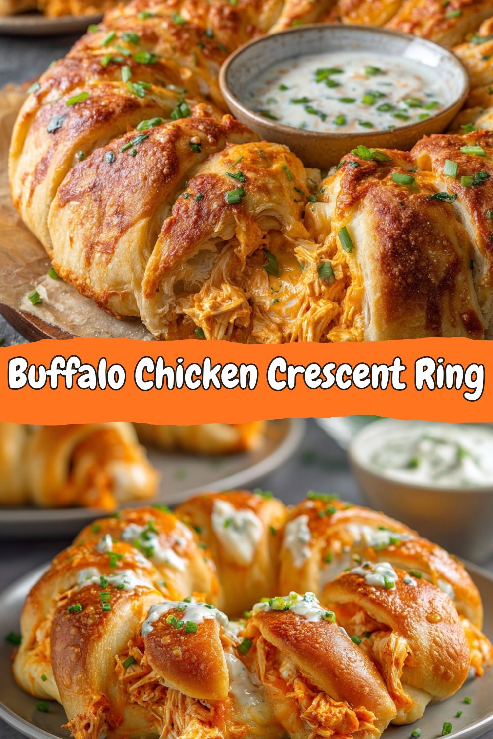 Buffalo Chicken Crescent Ring