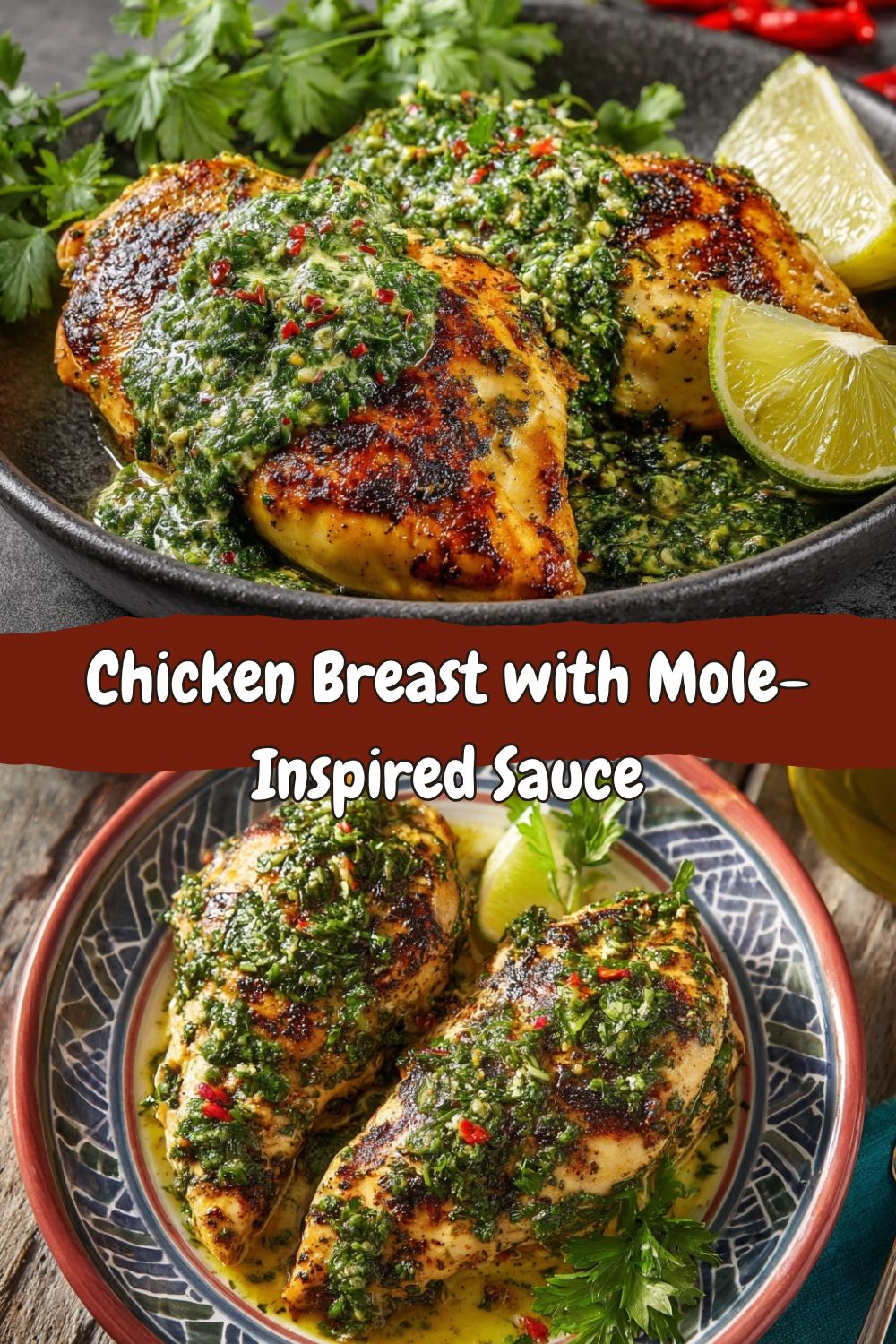 Chimichurri-Crema Chicken Breast
