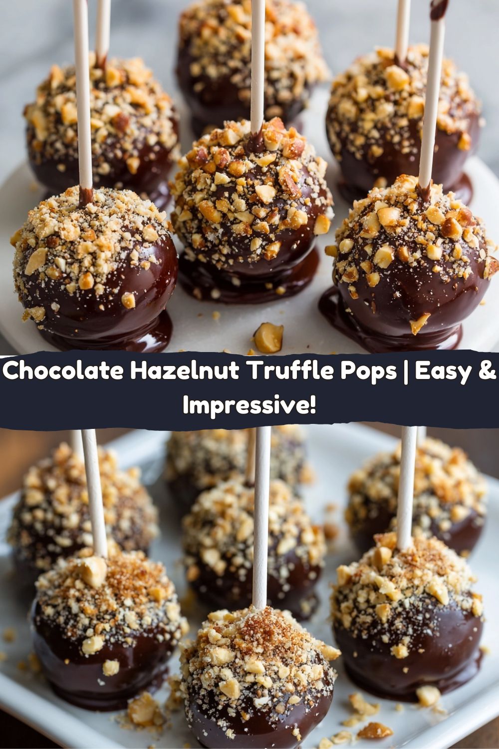Chocolate Hazelnut Truffle Pops