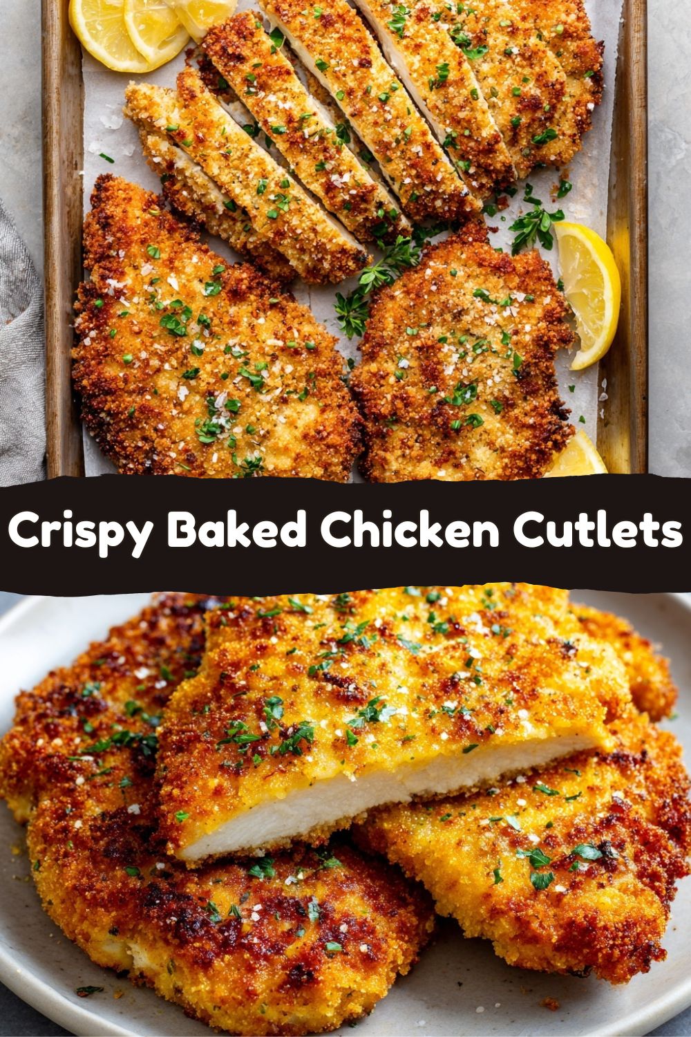 Breaded & Baked Chicken Cutlets