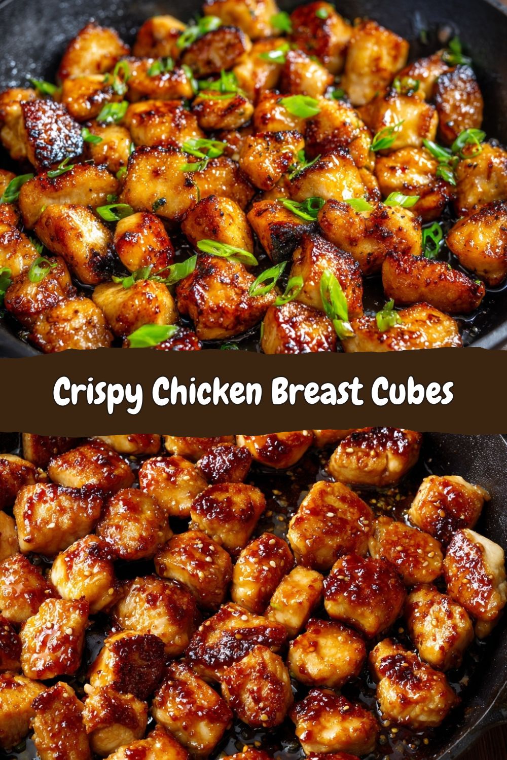 Crispy Chicken Breast Cubes Skillet