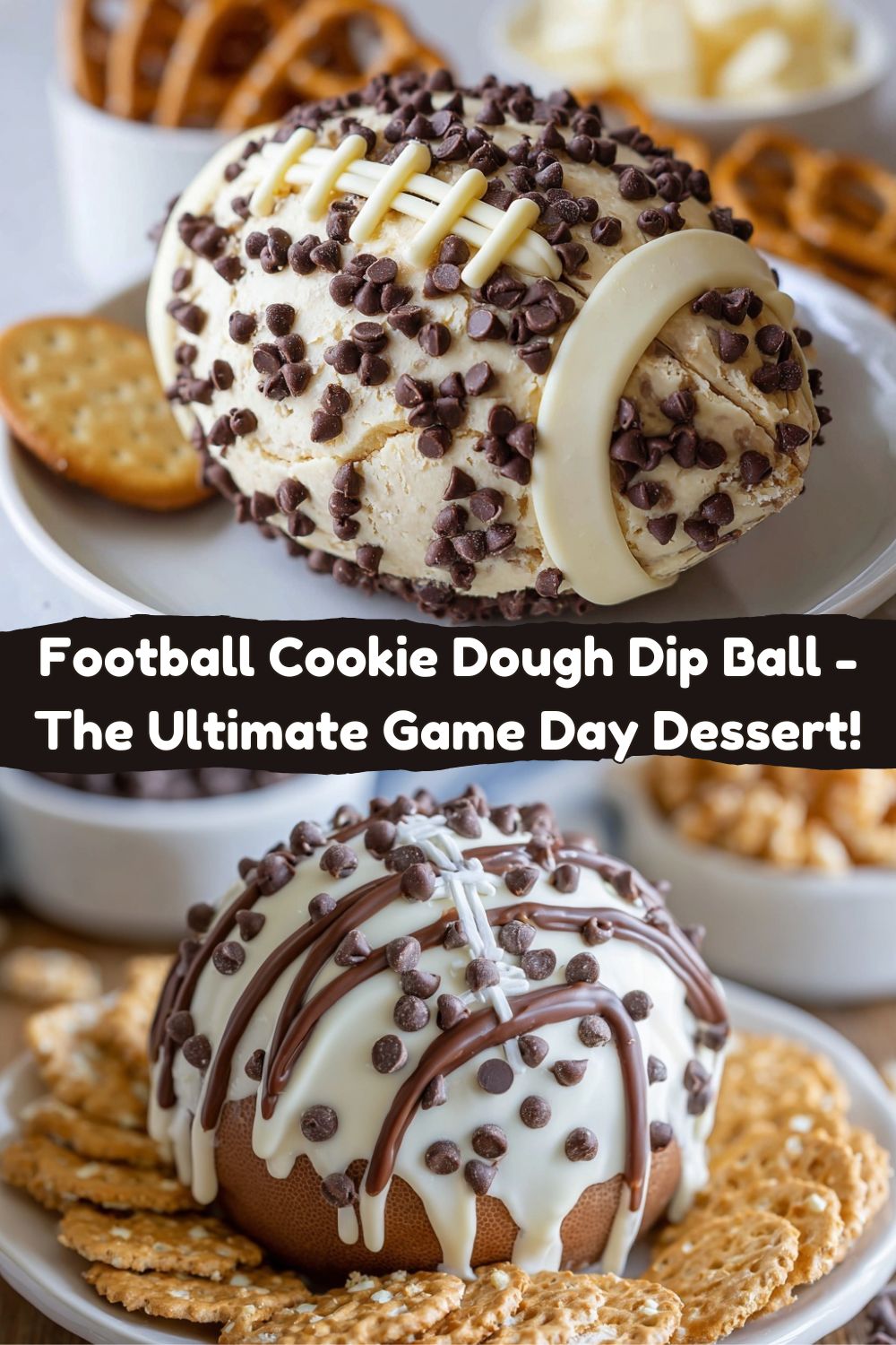 Football Cookie Dough “Dip Ball”