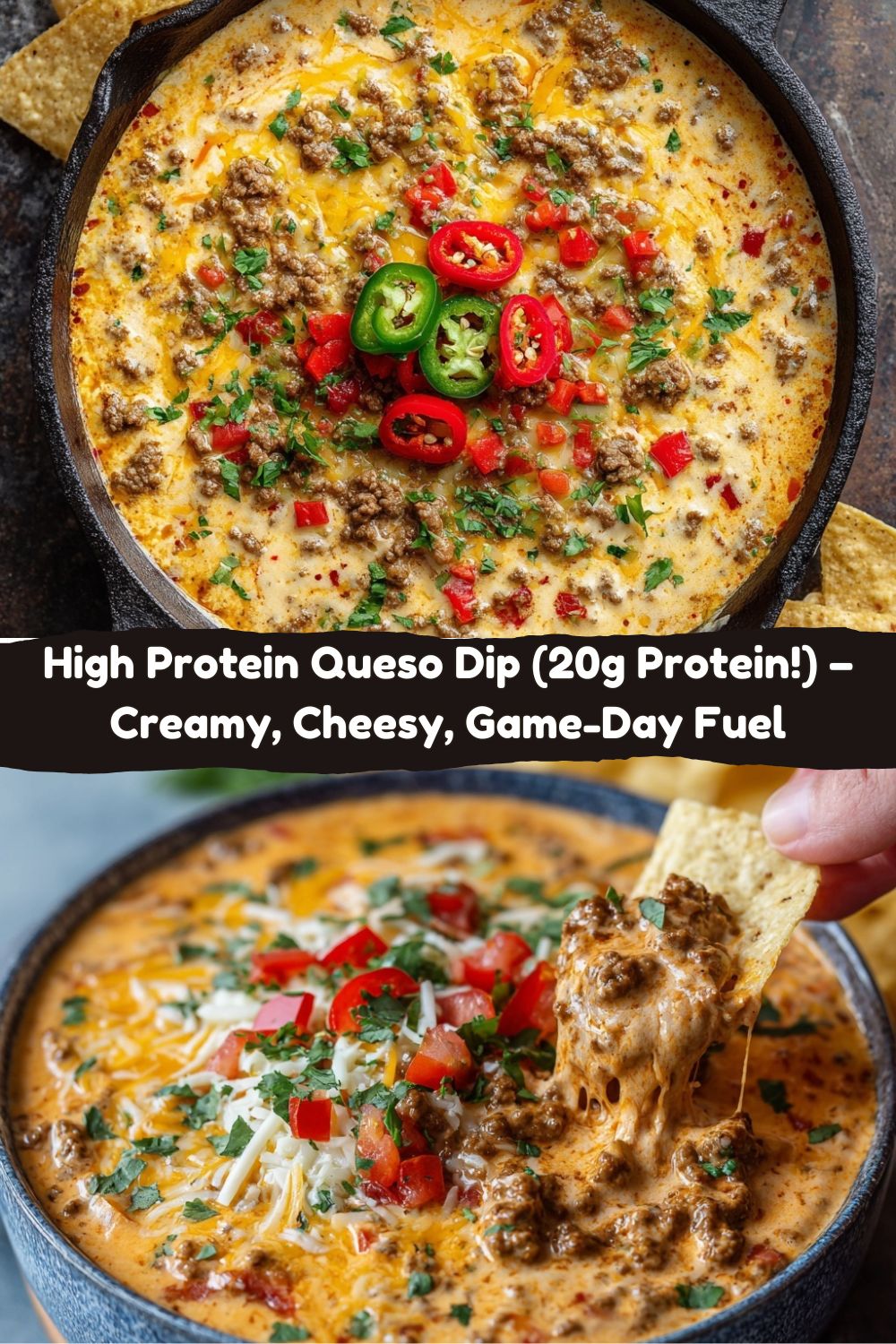 High Protein Queso Dip