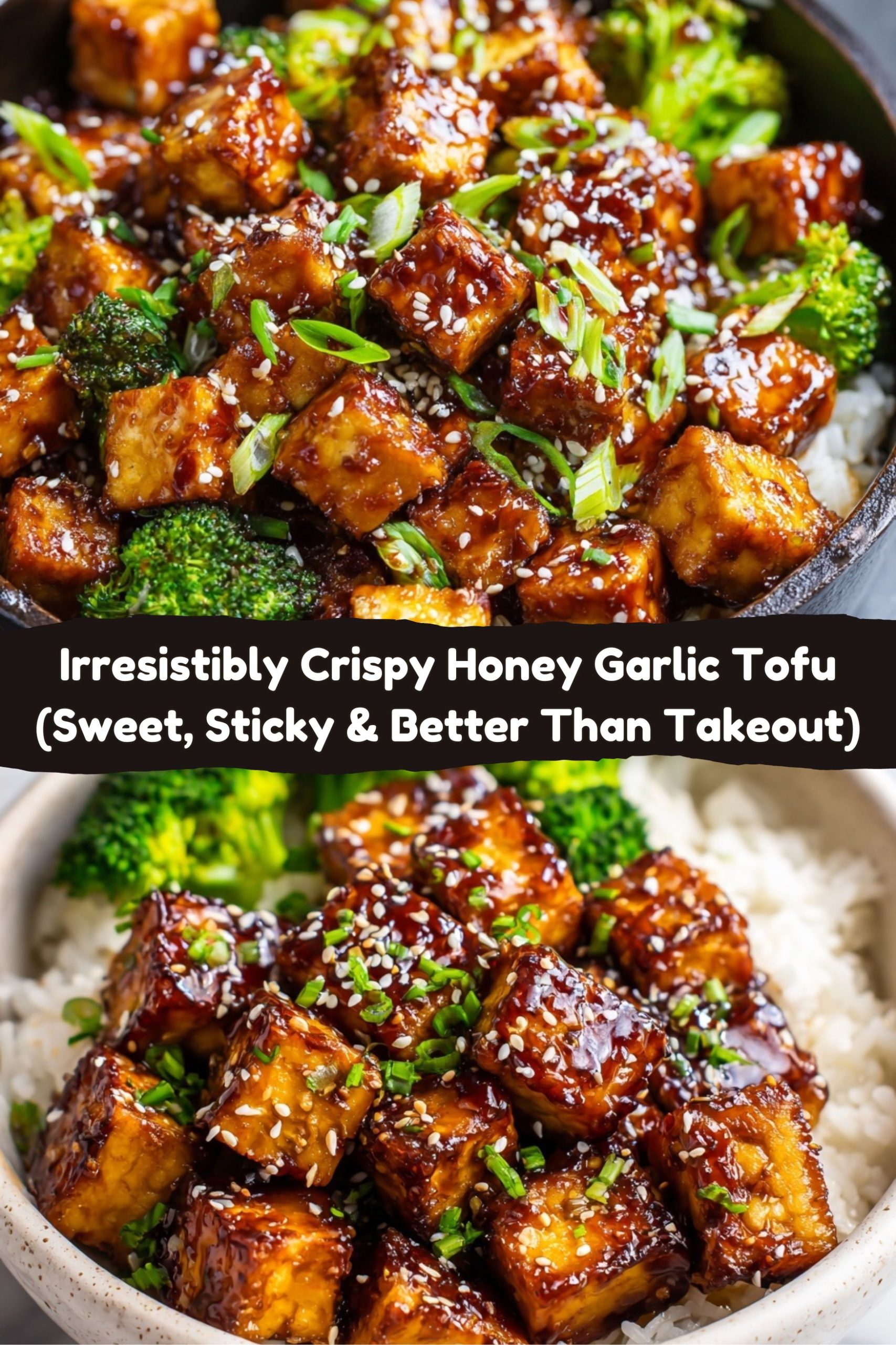 Irresistibly Crispy Honey Garlic Tofu
