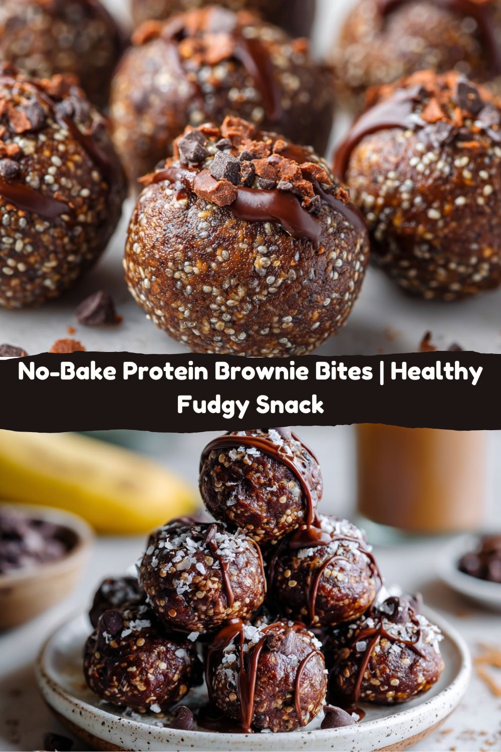 No-Bake Protein Brownie Bites