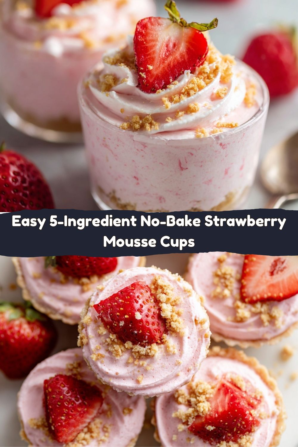 Strawberry Mousse Cups