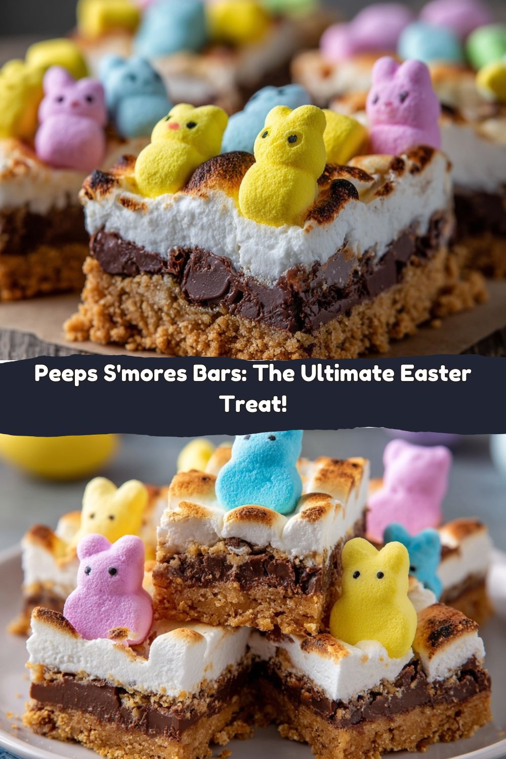 Peeps S’mores Bars