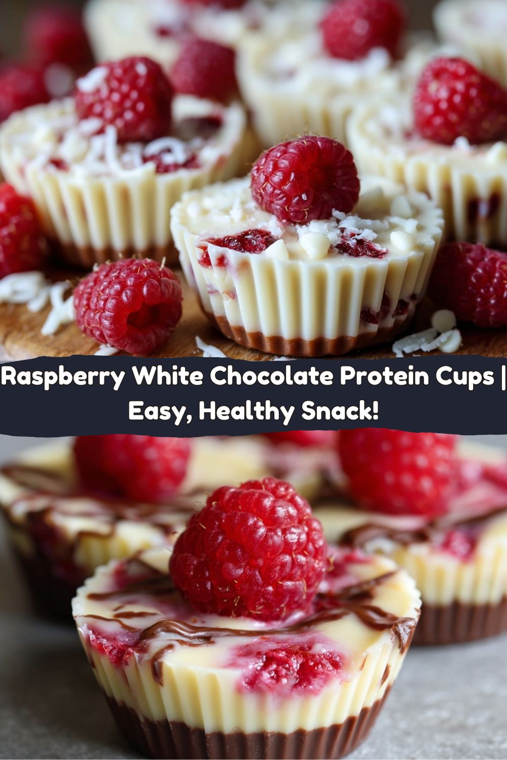 Raspberry White Chocolate Protein Cups